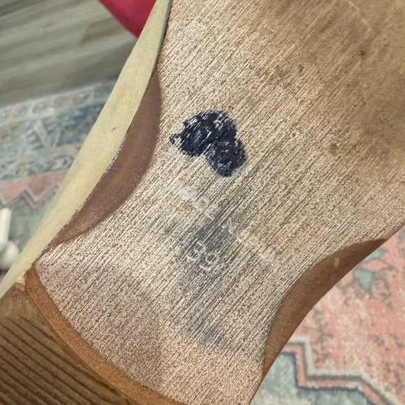 Free People Royale Flats Nude Natural Leather Cut Out - Picture 7 of 7